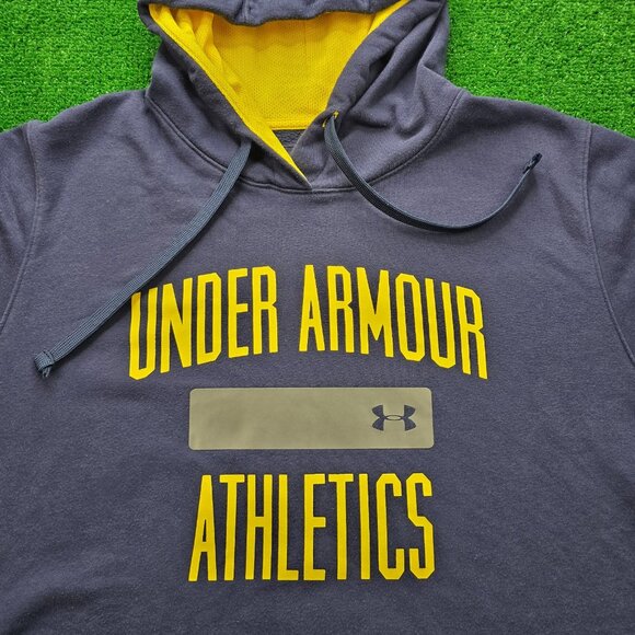 Under Armour Storm Hoodie Mens XL Blue Sweatshirt Pullover Athletics Outdoor - Picture 2 of 9